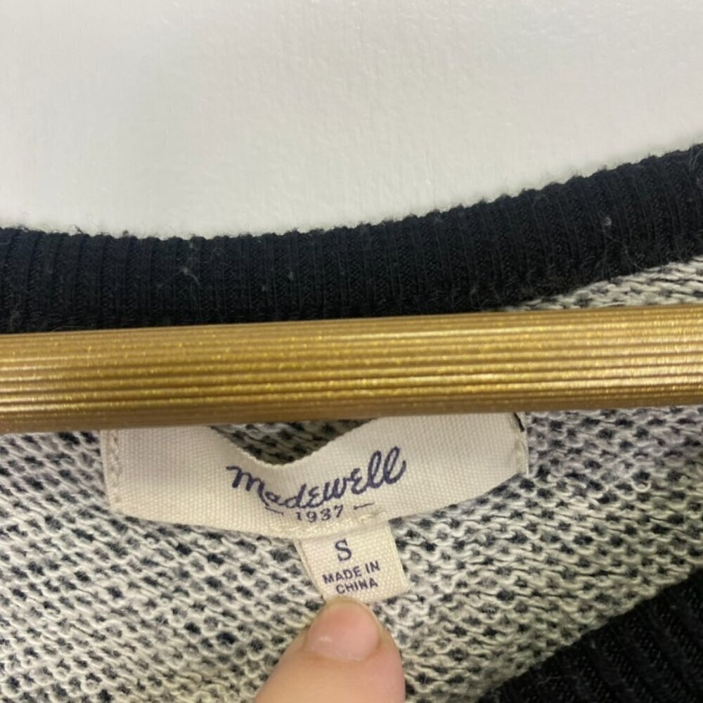 Madewell  Black Marled Shadetree Sweater - Picture 4 of 9